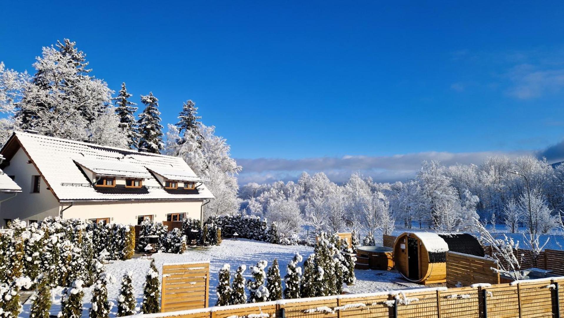 Widokowo - Domki Z Widokiem Na Sniezke Z Jacuzzi I Sauna Karpacz Kültér fotó