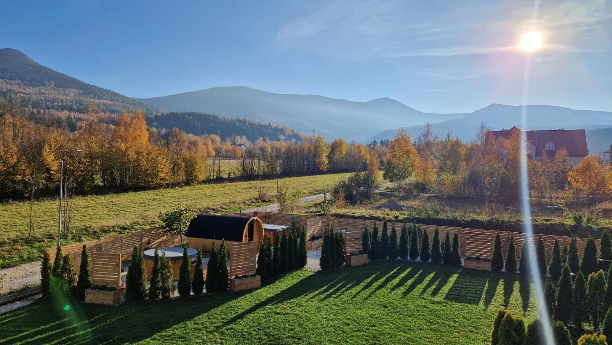 Widokowo - Domki Z Widokiem Na Sniezke Z Jacuzzi I Sauna Karpacz Kültér fotó