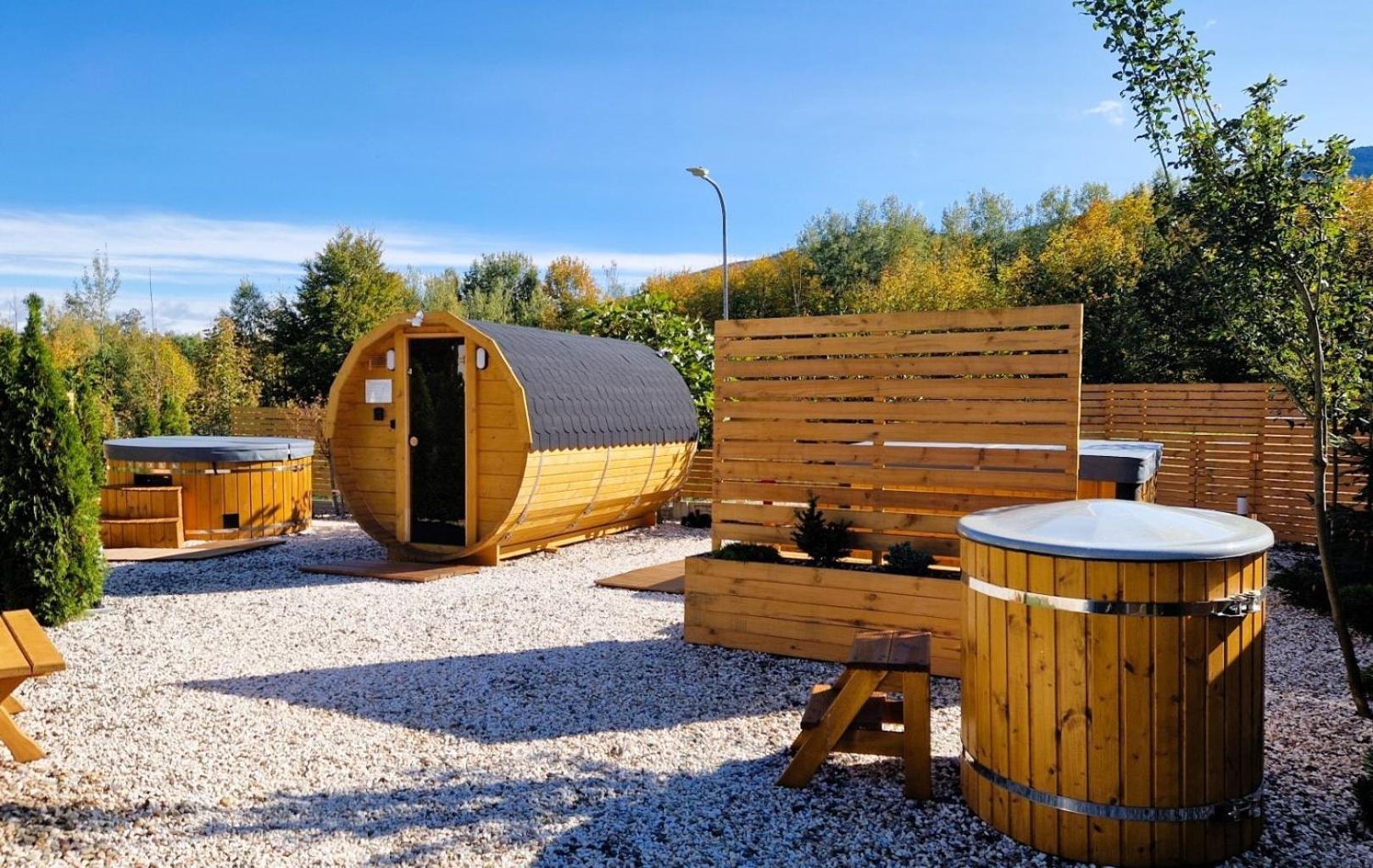 Widokowo - Domki Z Widokiem Na Sniezke Z Jacuzzi I Sauna Karpacz Kültér fotó
